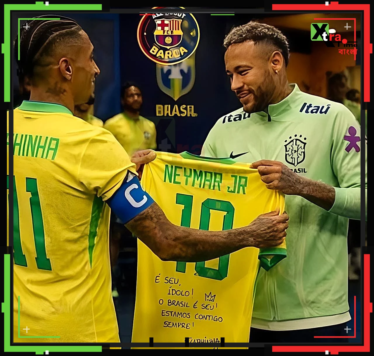 নেইমারের আন্তর্জাতিক অবসরের পর ব্রাজিলের দশ নম্বর জার্সি এখন রাফিনহার;শুরু নতুন অধ্যায়